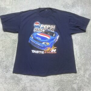 VTG Jeff Gordon Pepsi Taste of Victory NASCAR Racing‎ Shirt 1999 Navy - Size 2XL